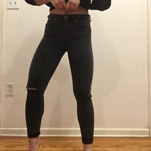 Aeropostale High Waisted Distressed Jeggings